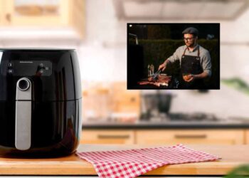 Cottura carne con friggitrice ad aria