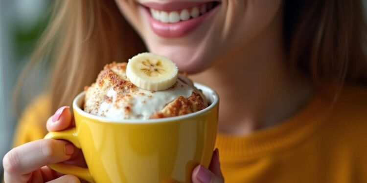 ricetta del banana bread mug cake
