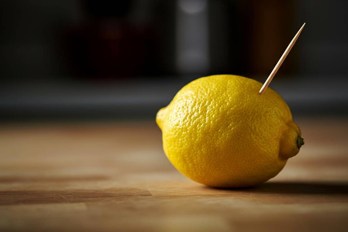 stuzzicadenti nel limone: perchè metterlo?