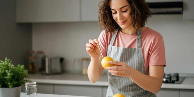il trucco dello stuzzicadenti nel limone
