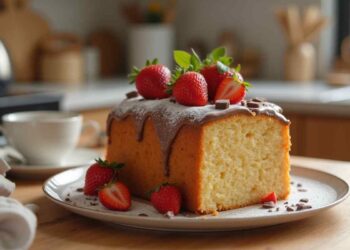 ricetta del plumcake di fragole e cioccolato