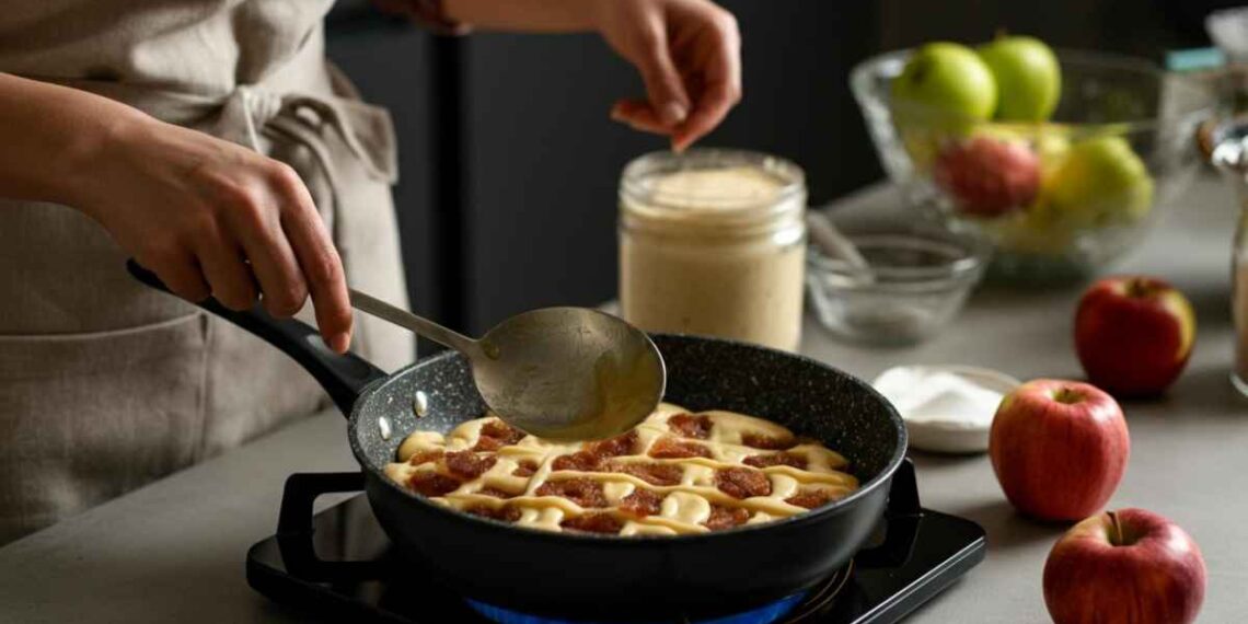 ricetta della torta di mele in padella