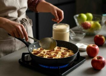 ricetta della torta di mele in padella