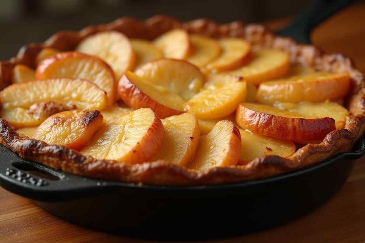 come fare la torta di mele in padella