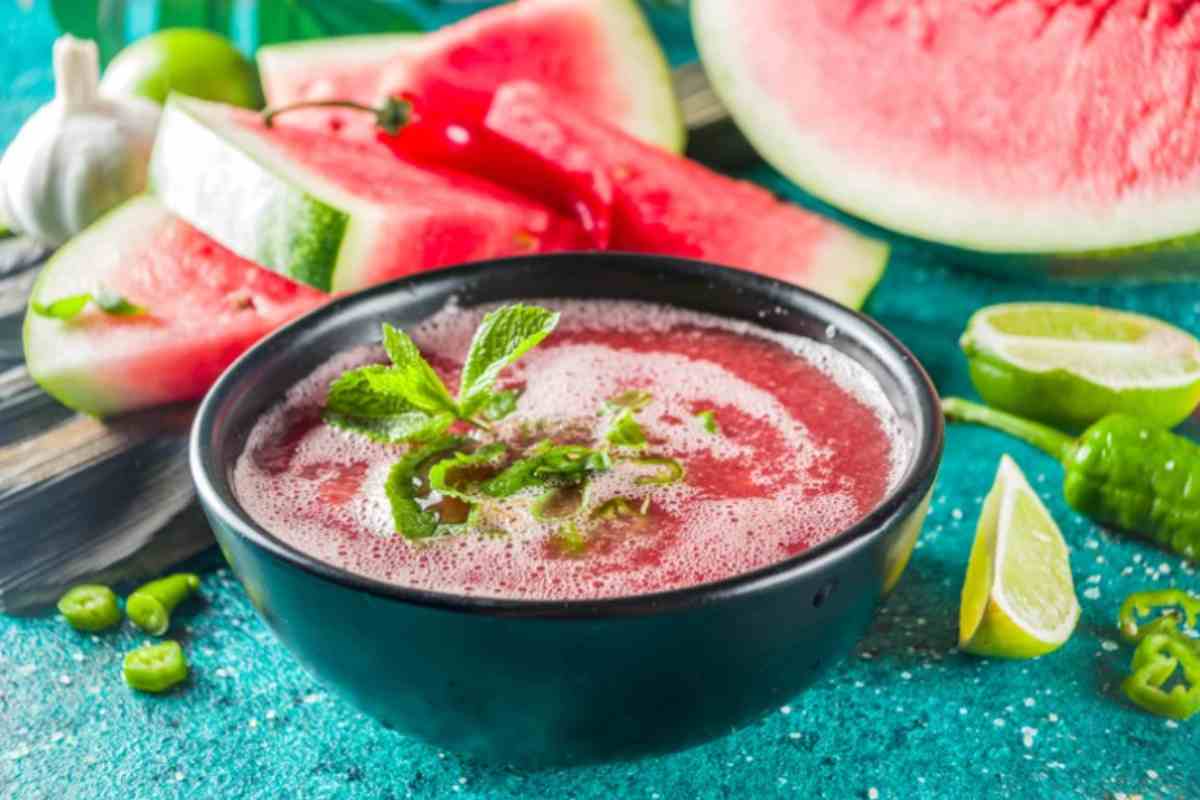 Smoothie bowl all’anguria