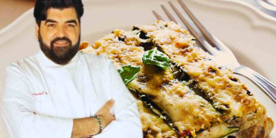 ricetta della parmigiana di zucchine di cannavacciuolo