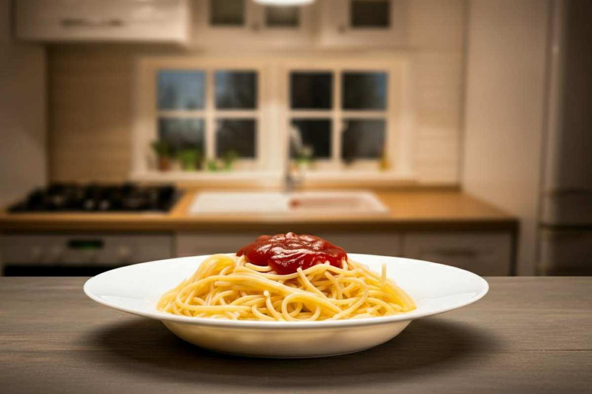 Heidi Klum e gli spaghetti con il ketchup