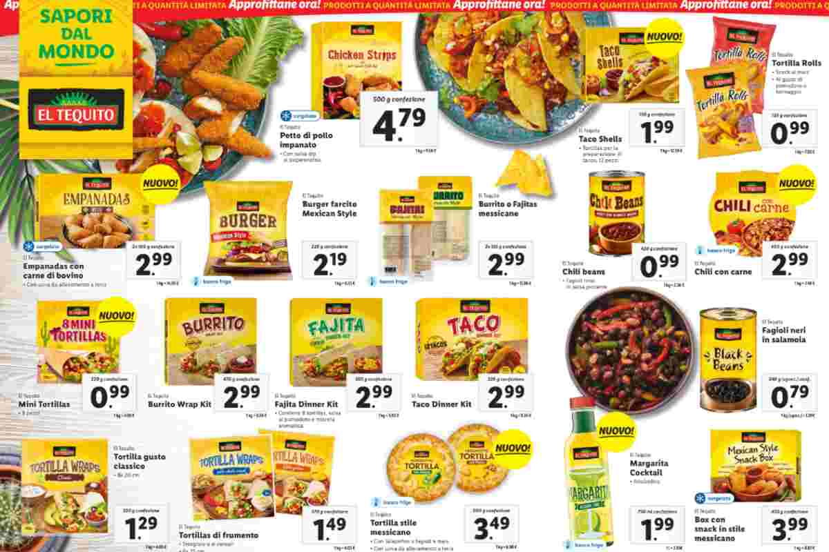 Fiesta in corsia, Lidl ti porta i Sapori dal Mondo