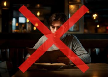 Attenzione menù ristorante