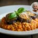 Risotto con parmigiana di melanzane