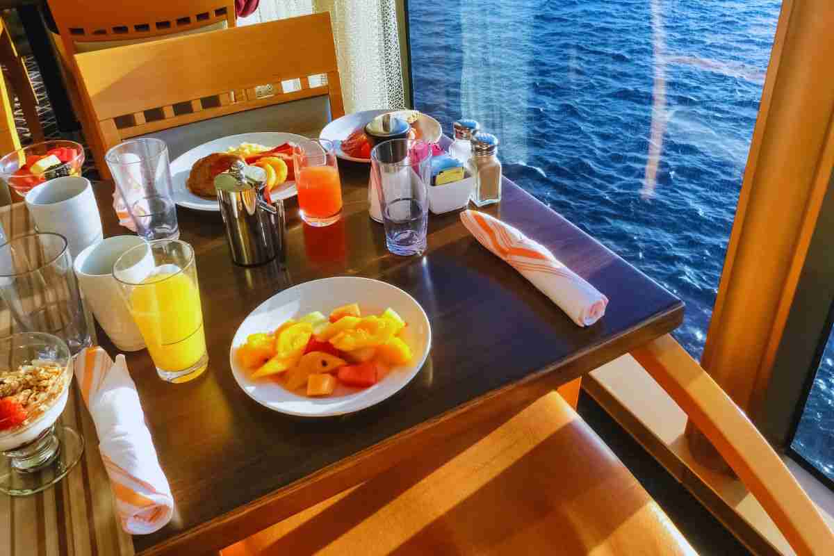 il cibo che si mangia in crociera