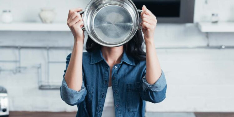 arcobaleno pentole d'acciaio inox