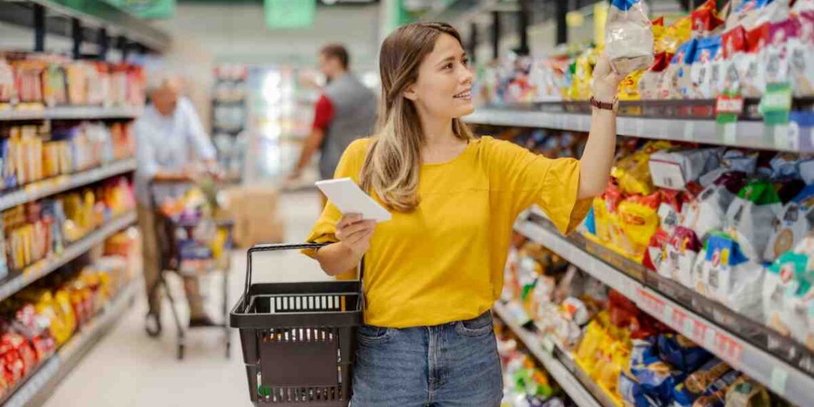 Donna supermercato