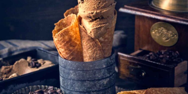 Gelato di pane al caffè