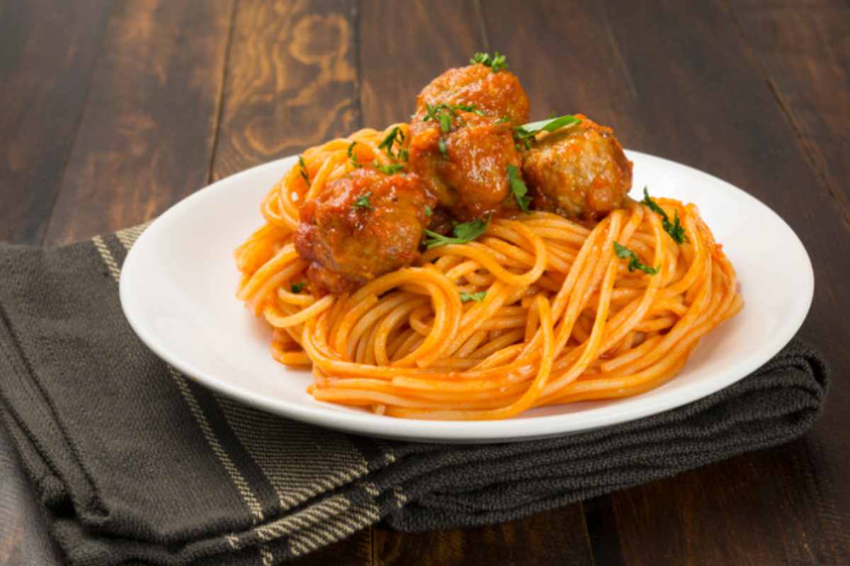 Spaghetti con le polpette