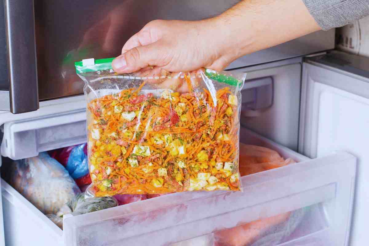 conservazione del cibo in freezer