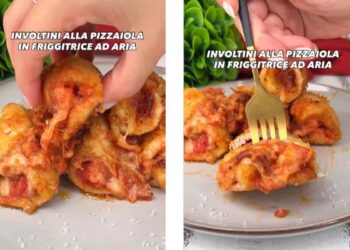ricetta involtini di pollo alla pizzaiola in friggitrice ad aria