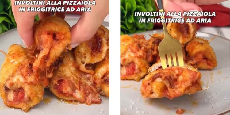 ricetta involtini di pollo alla pizzaiola in friggitrice ad aria