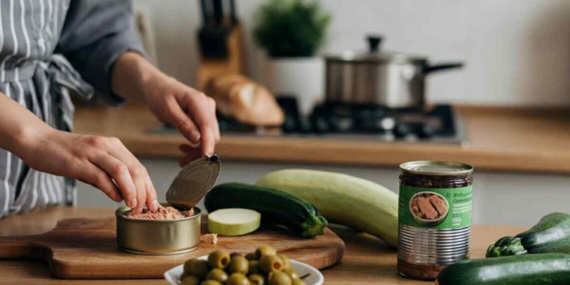 ricetta della pasta con tonno zucchine e olive