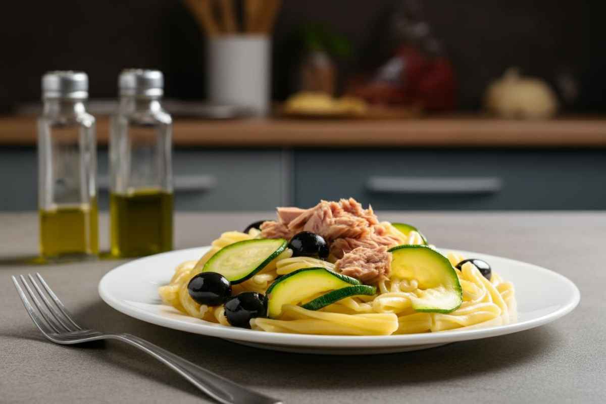 come fare la pasta con tonno zucchine olive
