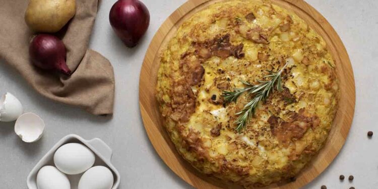 ricetta tortilla di patate e cipolla