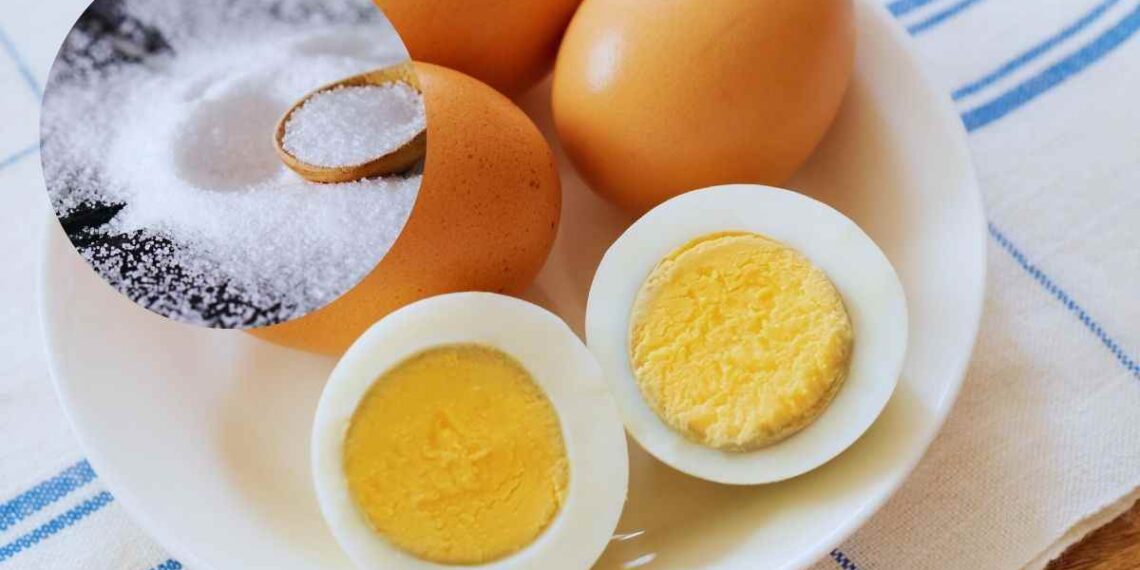 sgusciare le uova con il trucco del sale