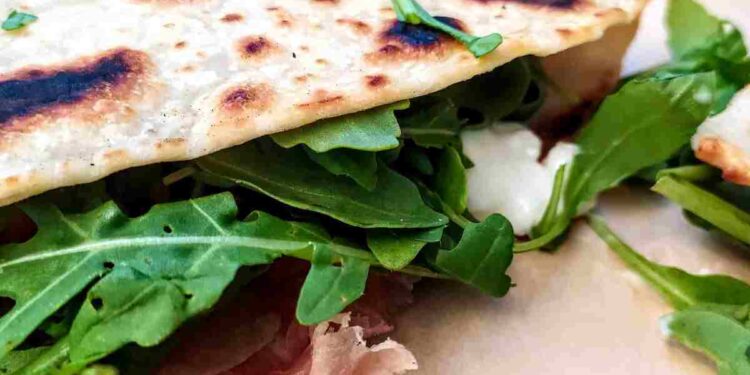 piadine vegetali ceci e avena