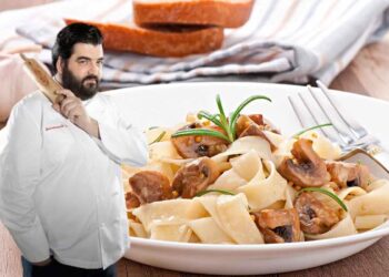 tagliatelle ai funghi porcini di antonino cannavacciulo