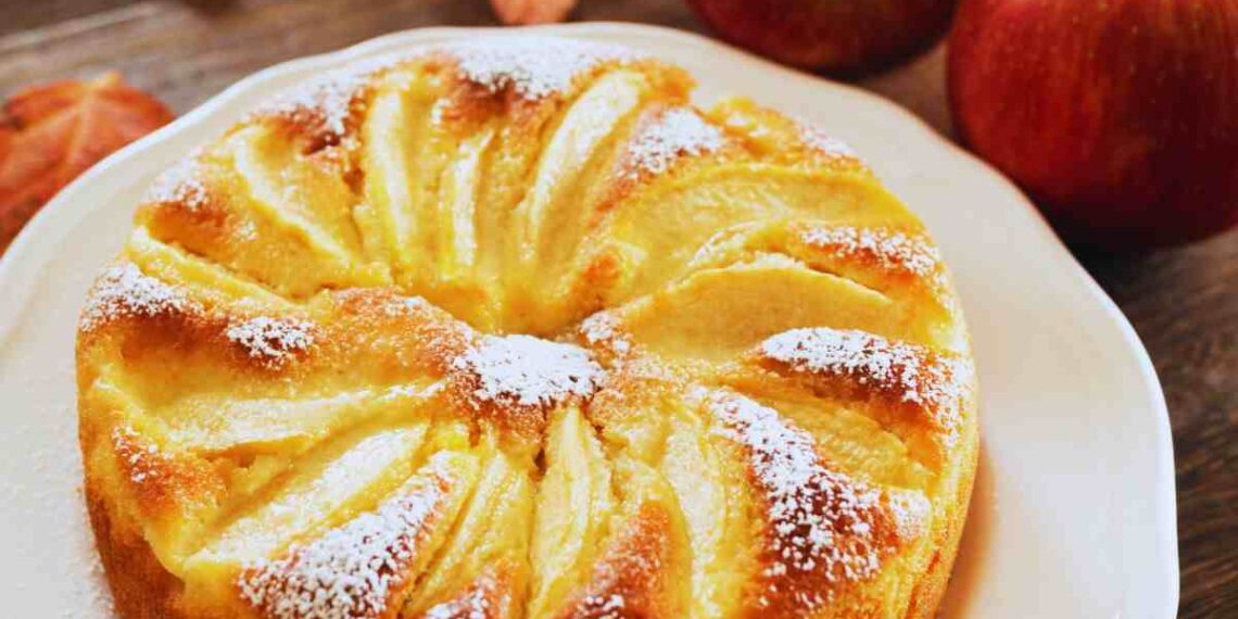 ricetta della torta di mele e yogurt
