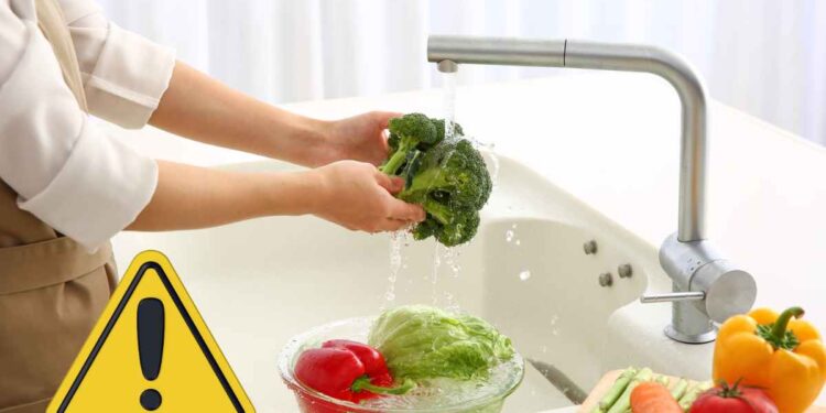 Lavare alimenti