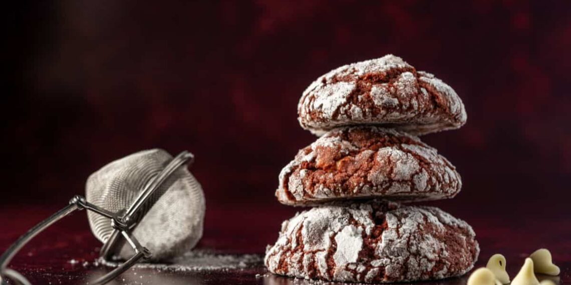 ricetta chocolate crinkles cookies