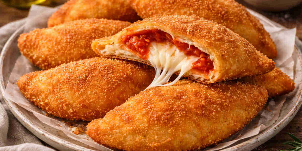 Sofficioni fritti con ripieno di pomodoro e mozzarella