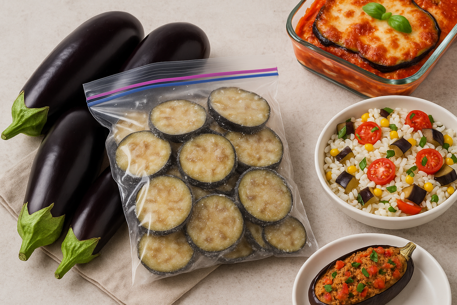 Melanzane estive: come congelarle, cucinarle e trasformarle