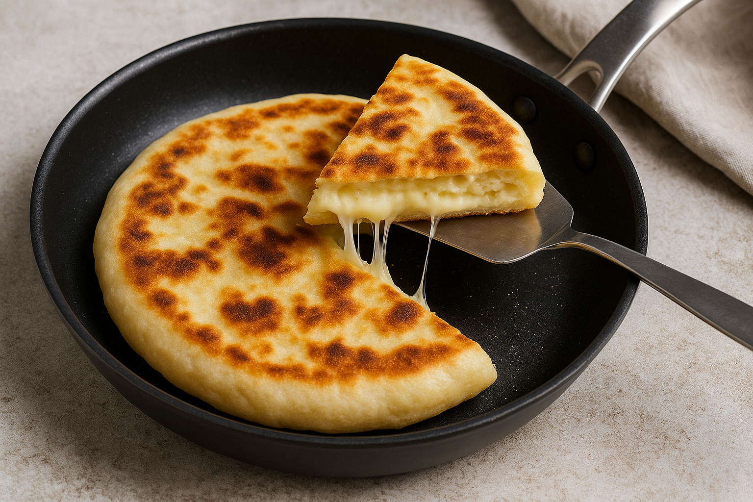 Focaccia in padella: ricetta veloce del rustico croccante con ripieno filante (2)