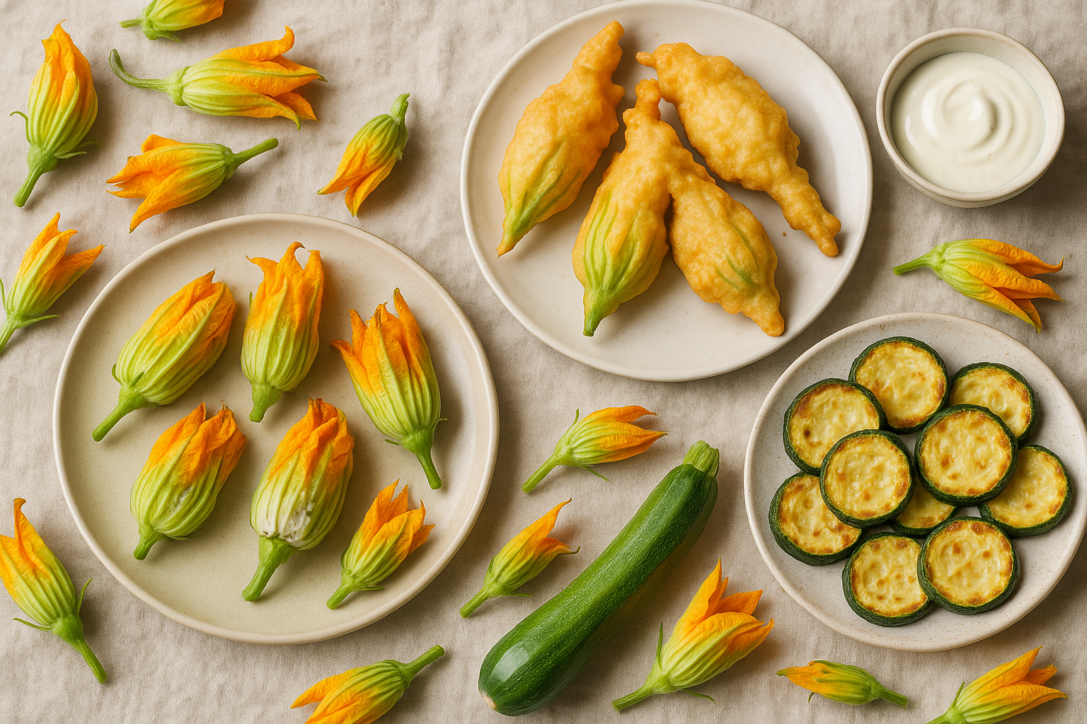 Fiori di zucca e verdure estive: ricette croccanti per antipasti e contorni (2)