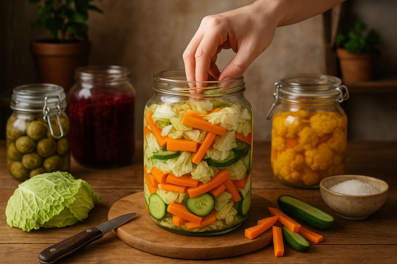 Fermentazione domestica: da zero a chef con verdure e spezie