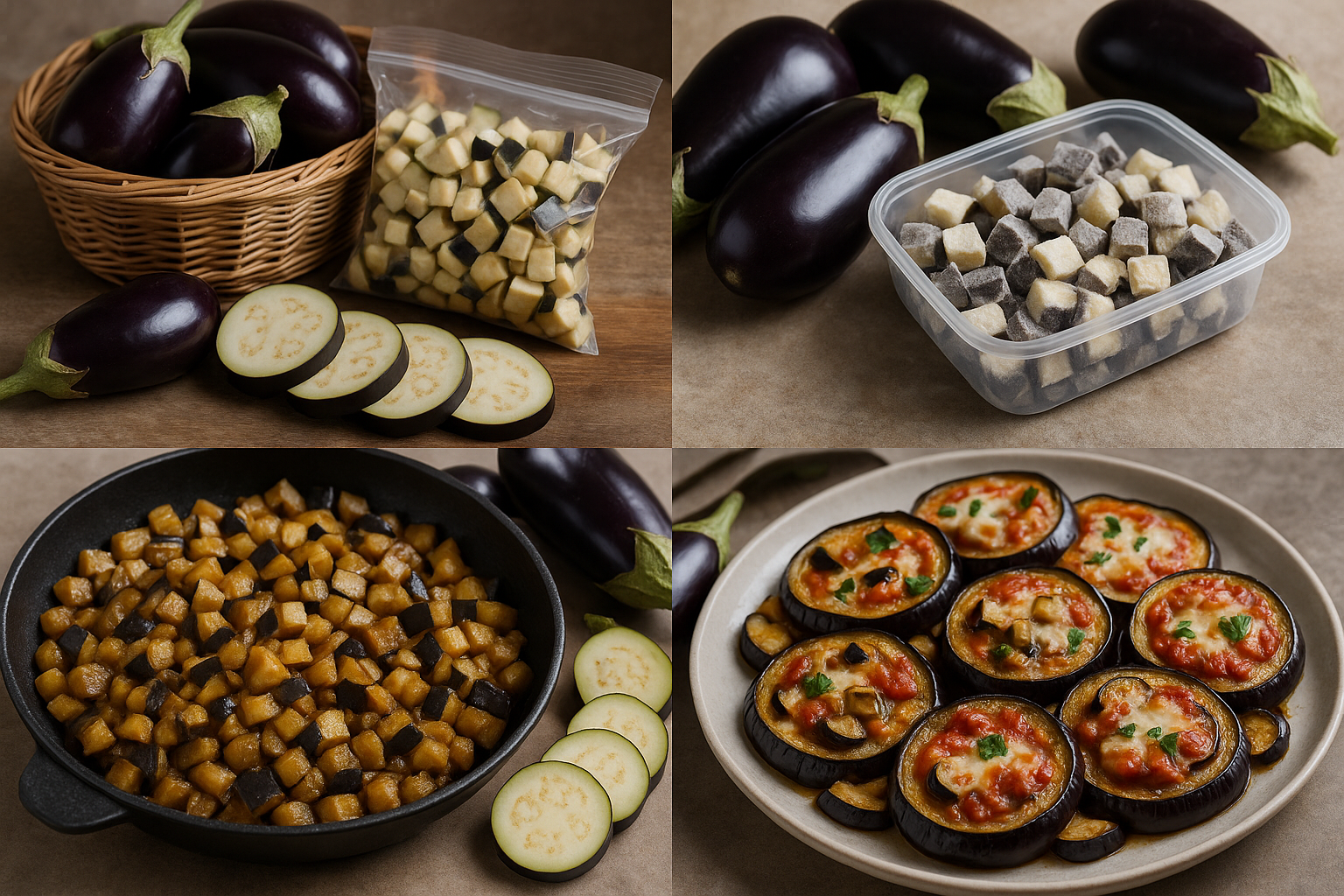 Melanzane d'estate: congelamento, conservazione e 3 ricette versatili