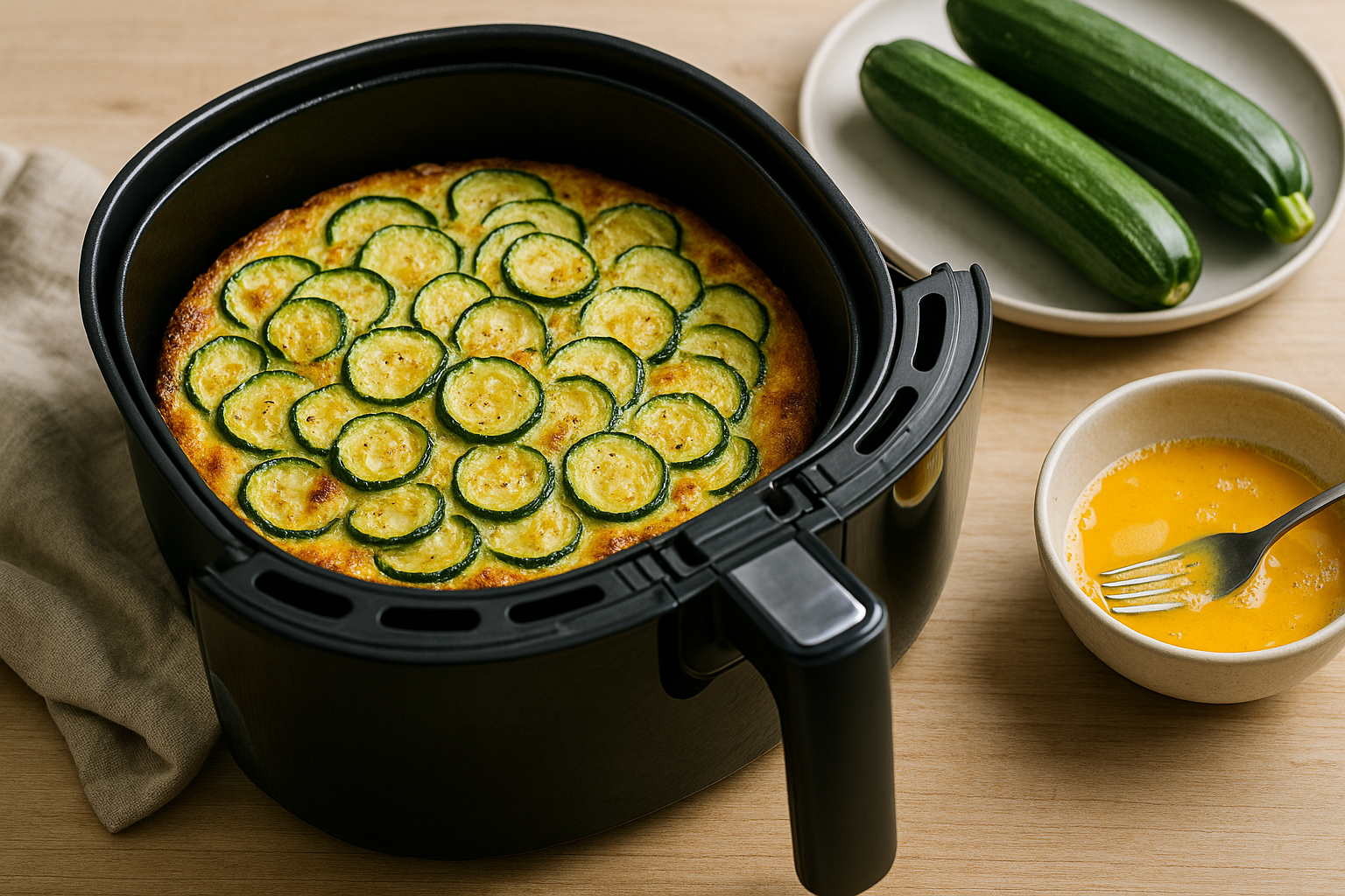 Frittata di zucchine in friggitrice ad aria: il secondo vegetariano leggero dell'estate 2026