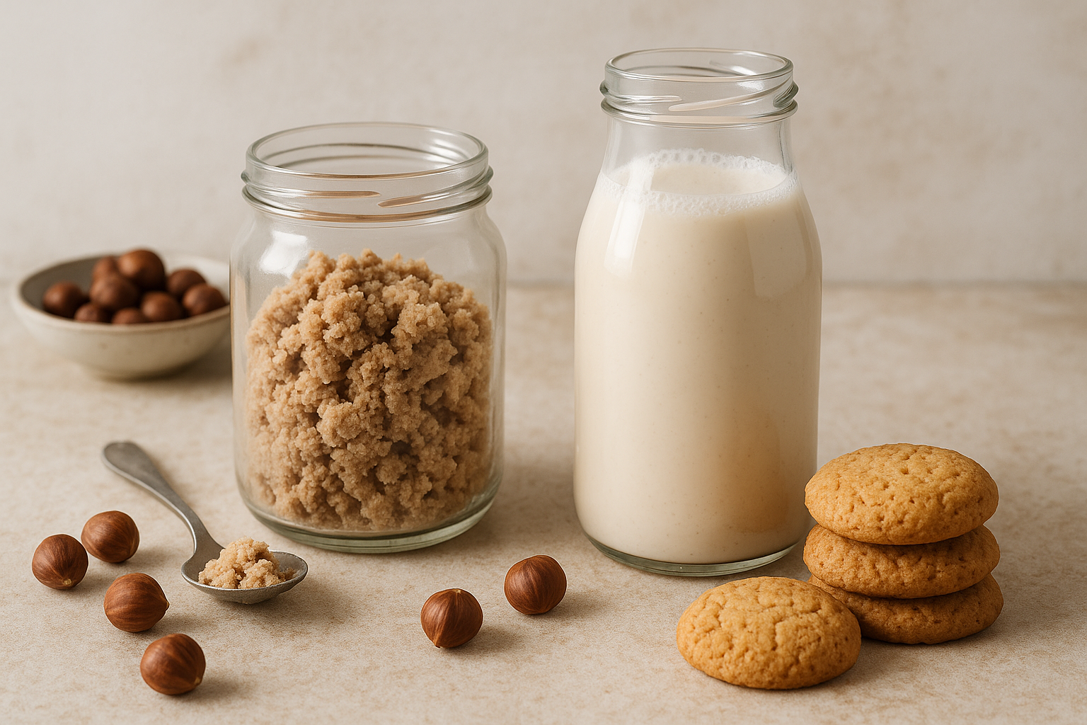 Latte di nocciola fatto in casa: la ricetta sostenibile con gli scarti dei biscotti (2)