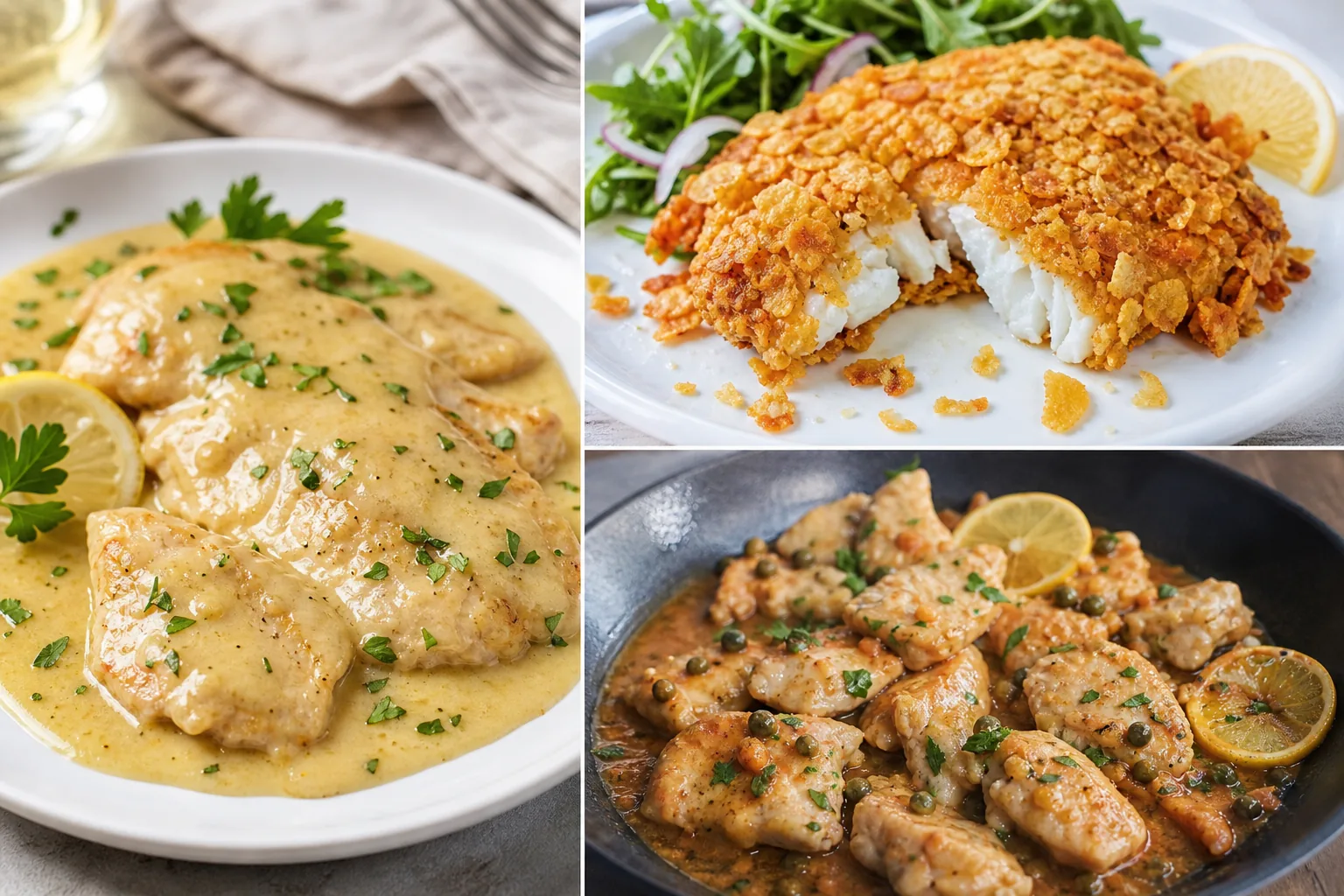 Secondi piatti di pesce e pollo: dalla ricetta francese del petto morbido al merluzzo con panatura croccante