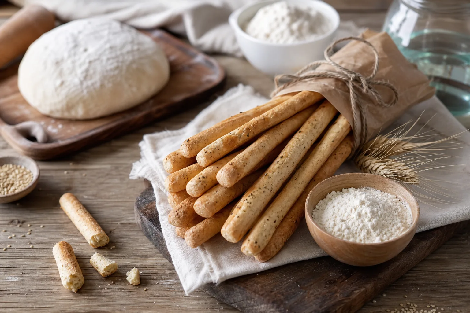 Grissini fatti in casa: la ricetta per ottenerli friabili e croccanti