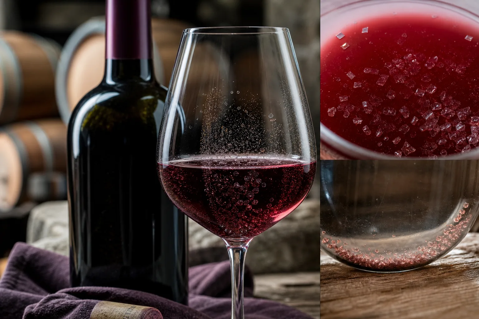 Diamanti nel vino: cosa sono i cristalli di tartrato e perché non spaventarsi