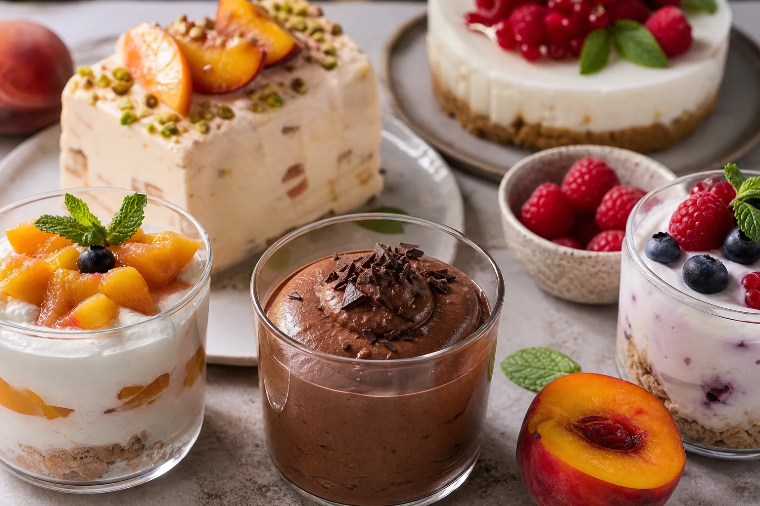 Dolci estivi: dalle mousse ai semifreddi alle pesche