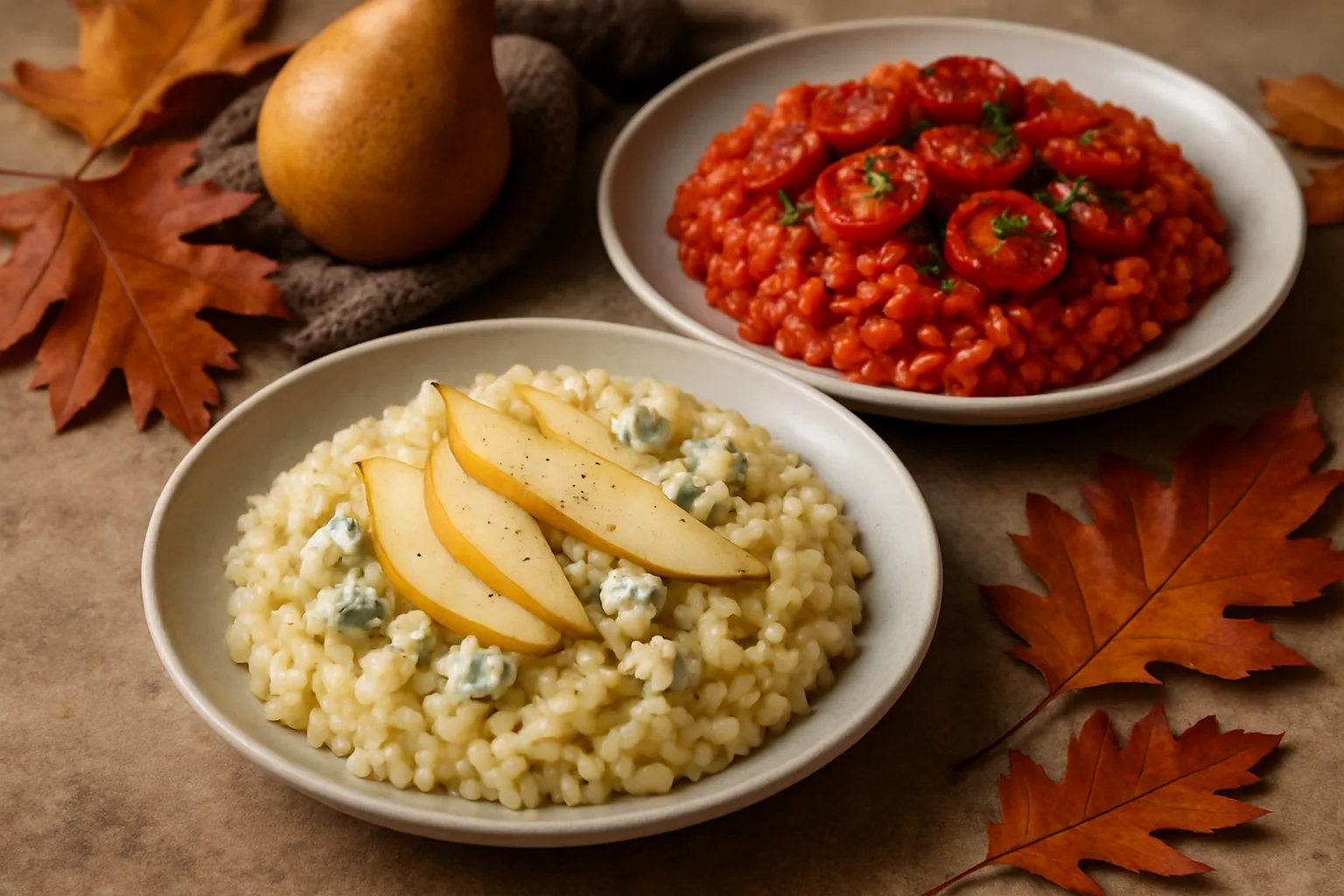 Risotti autunnali: pere, gorgonzola e reinterpretazioni gourmet