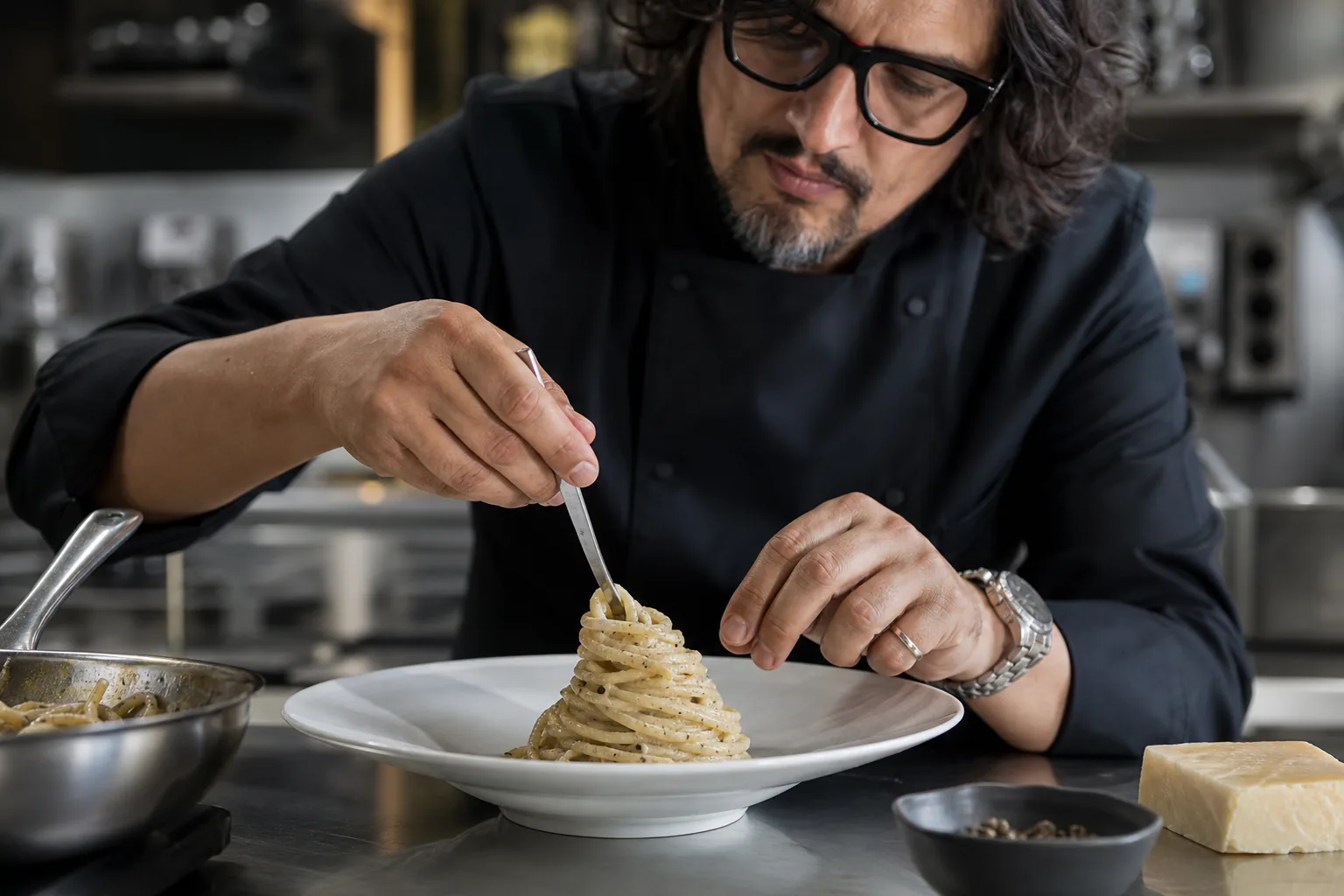 Spaghetti cacio e pepe di Alessandro Borghese: la rivisitazione dello chef