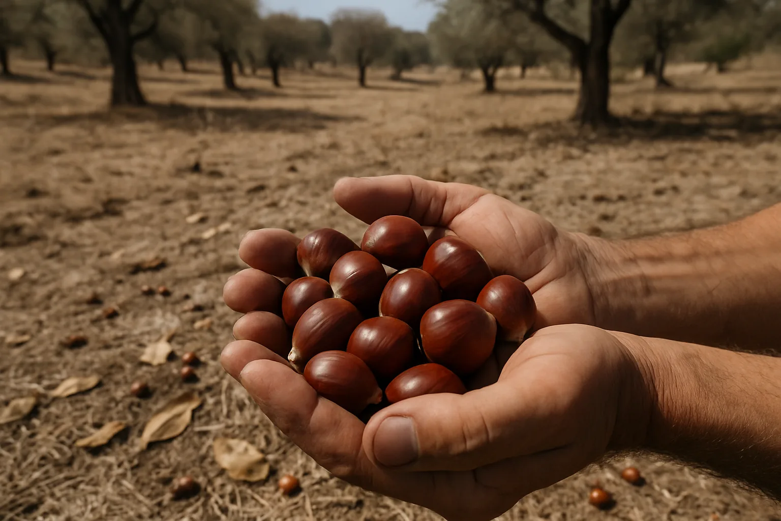 Castagne pugliesi, raccolto crollato del 90%: siccità e parassiti mettono in ginocchio il Gargano