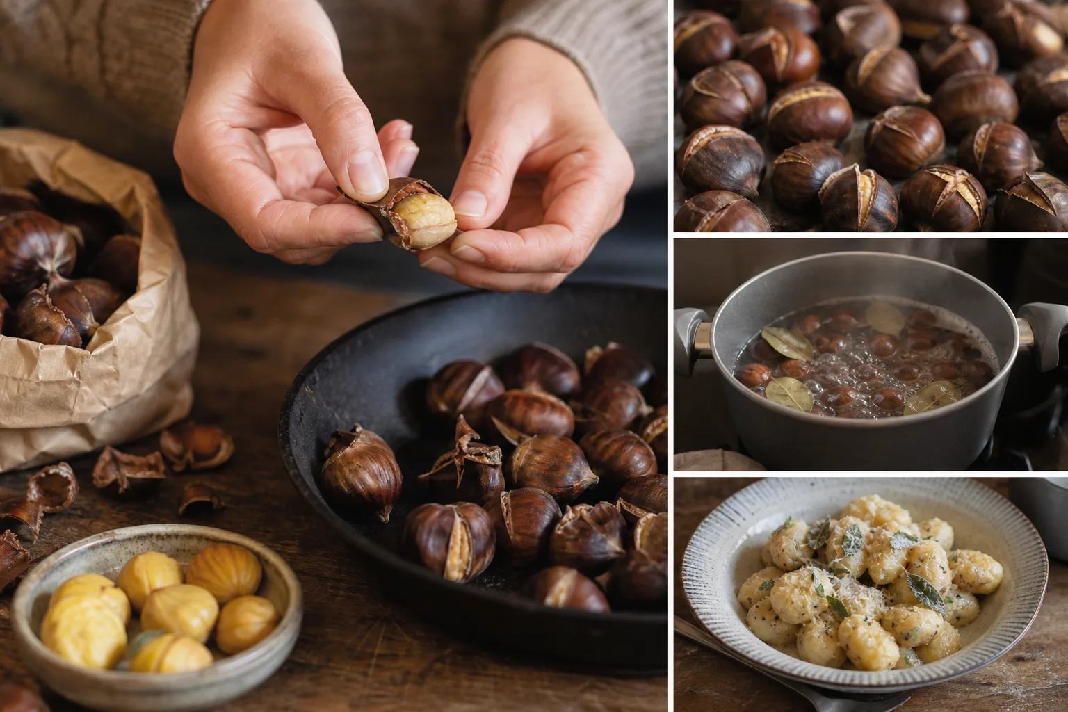 Castagne in cucina: come cucinarle e sbucciarle senza errori