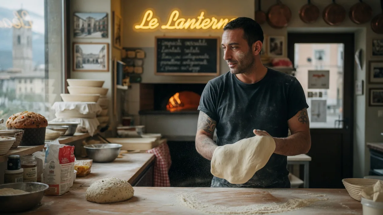 Croccante, soffice, sfogliato: la pizza di Daniel Serale a Le Lanterne