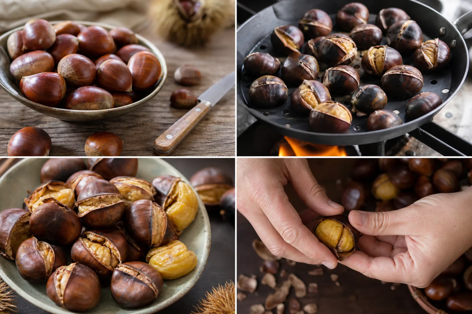 Castagne in cucina: come sbucciarle facilmente e perché non si aprono
