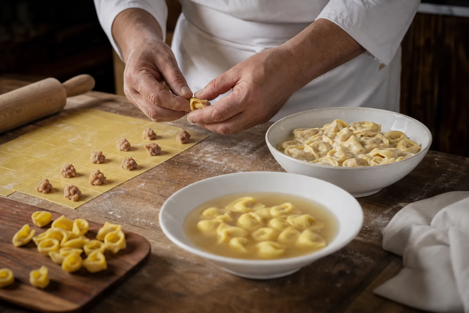 Tortellini in brodo o alla panna? La storia secondo i ricettari antichi